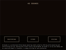 Tablet Screenshot of 4dsounds.com